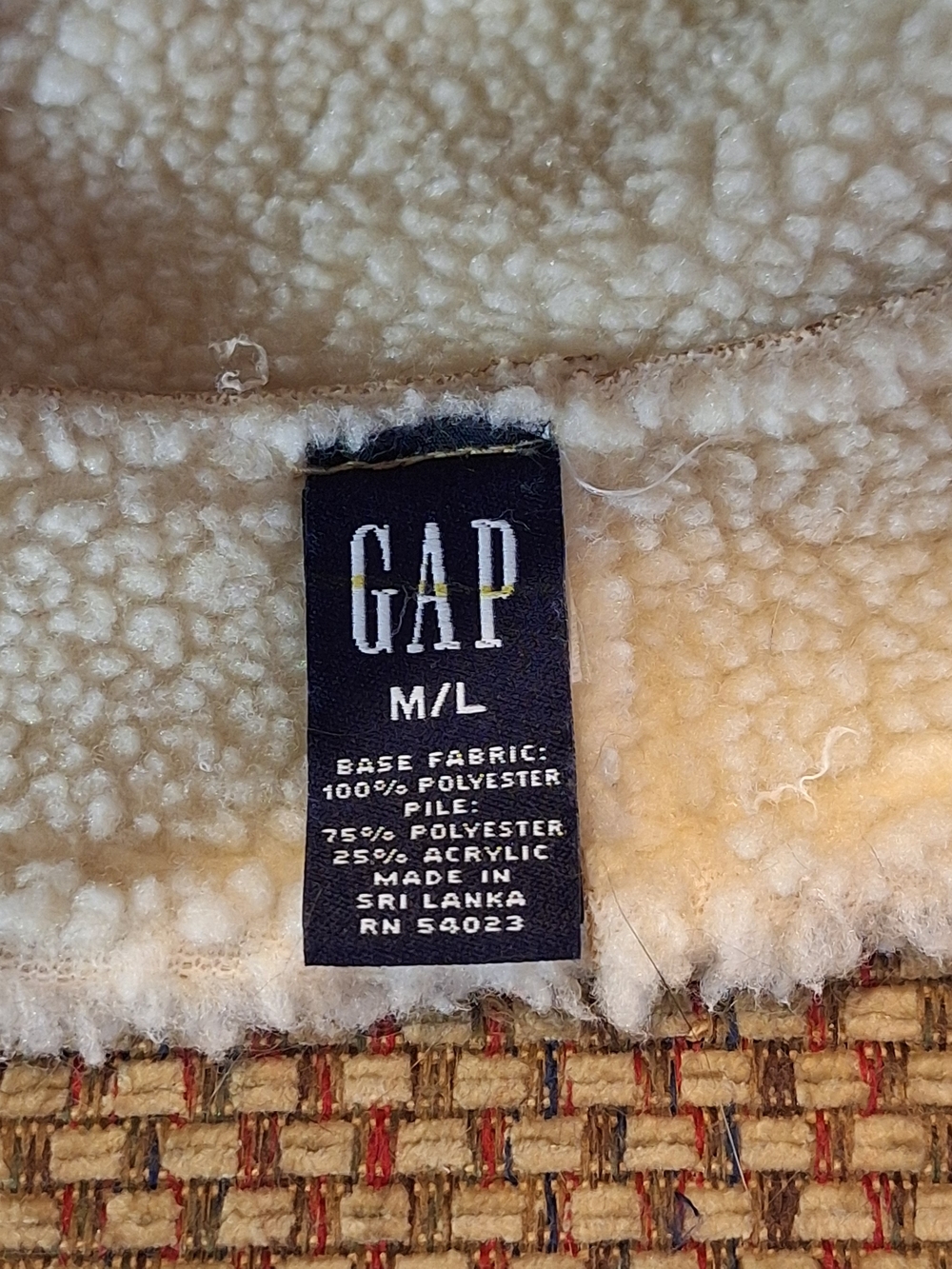 GAP Tan Suede-Look Sherpa Bucket Hat Unisex - Picture 5 of 9